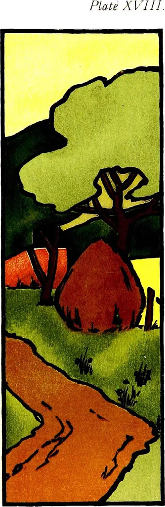 An illustration from A Course in water color for the first eight years in school; with illustrative plates in color and in black-and-white, 1900, leaf 159