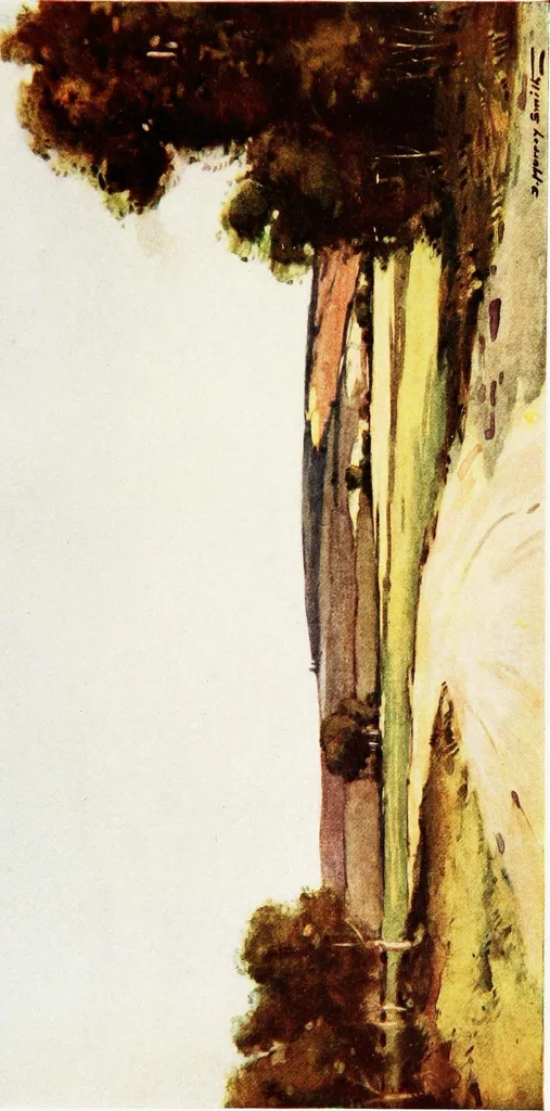 An illustration from The development of British landscape painting in water-colours, 1918, leaf 85