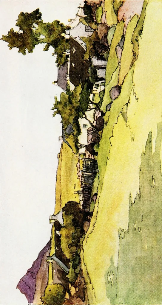 An illustration from The development of British landscape painting in water-colours, 1918, leaf 87
