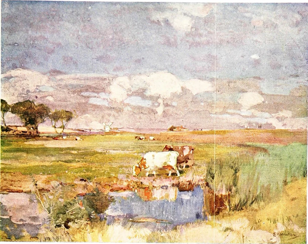 An illustration from The development of British landscape painting in water-colours, 1918, leaf 89