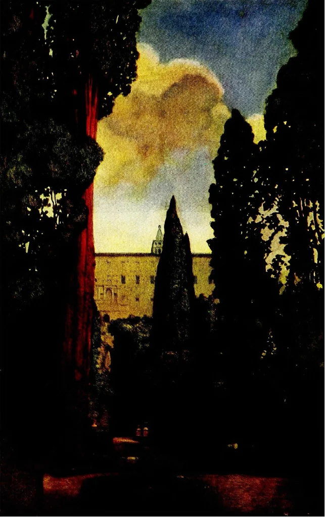 An illustration from Italian villas and their gardens, 1904, leaf 185