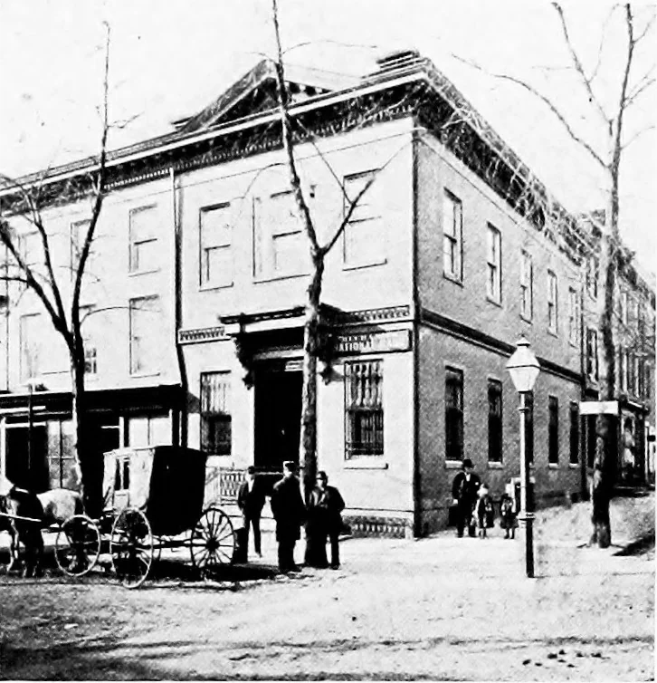 An illustration from The Mechanics bank, 1834-1919, Trenton in New Jersey; a history, 1919, leaf 98