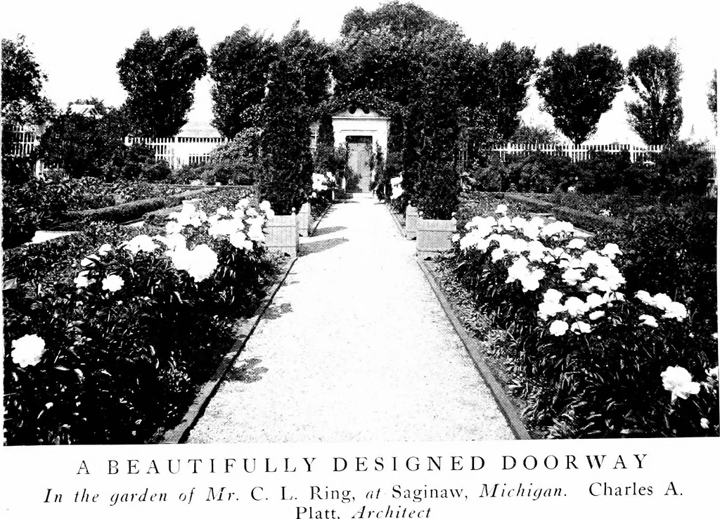 An illustration from The livable house, its garden, 1917, leaf 181
