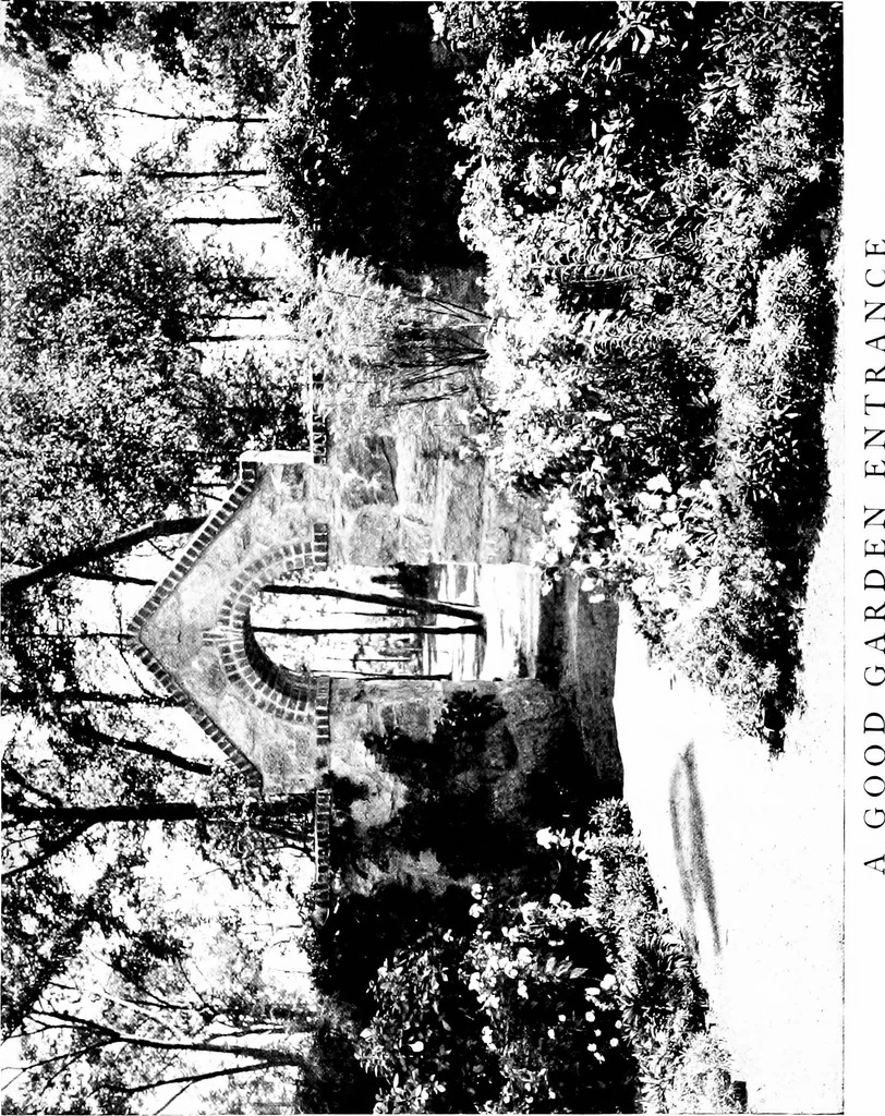 An illustration from The livable house, its garden, 1917, leaf 182