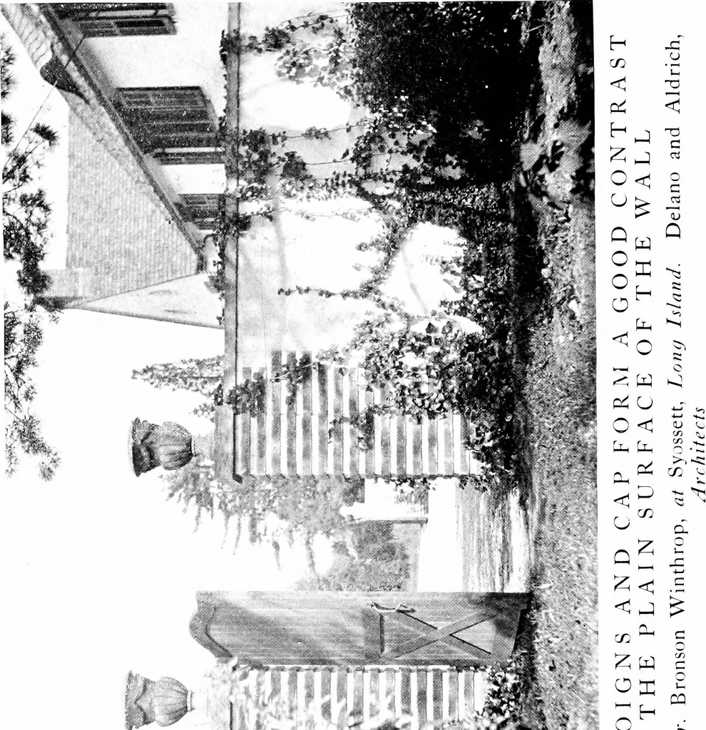 An illustration from The livable house, its garden, 1917, leaf 183