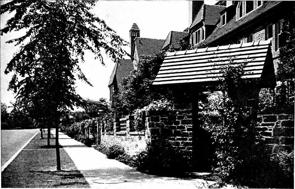 An illustration from The livable house, its garden, 1917, leaf 64