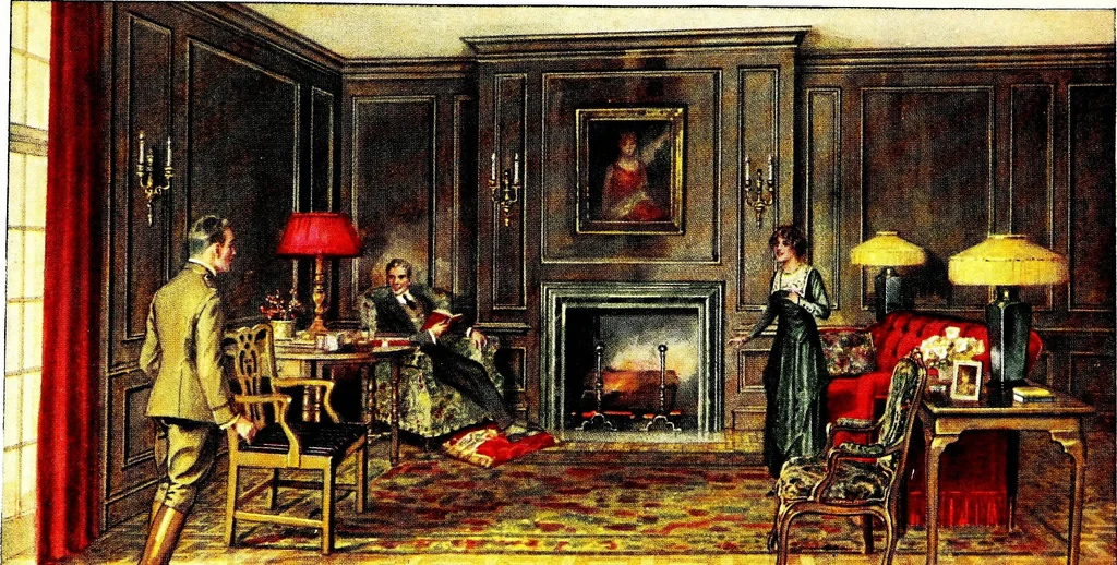 An illustration from The art of home furnishing and decoration, 1918, leaf 48