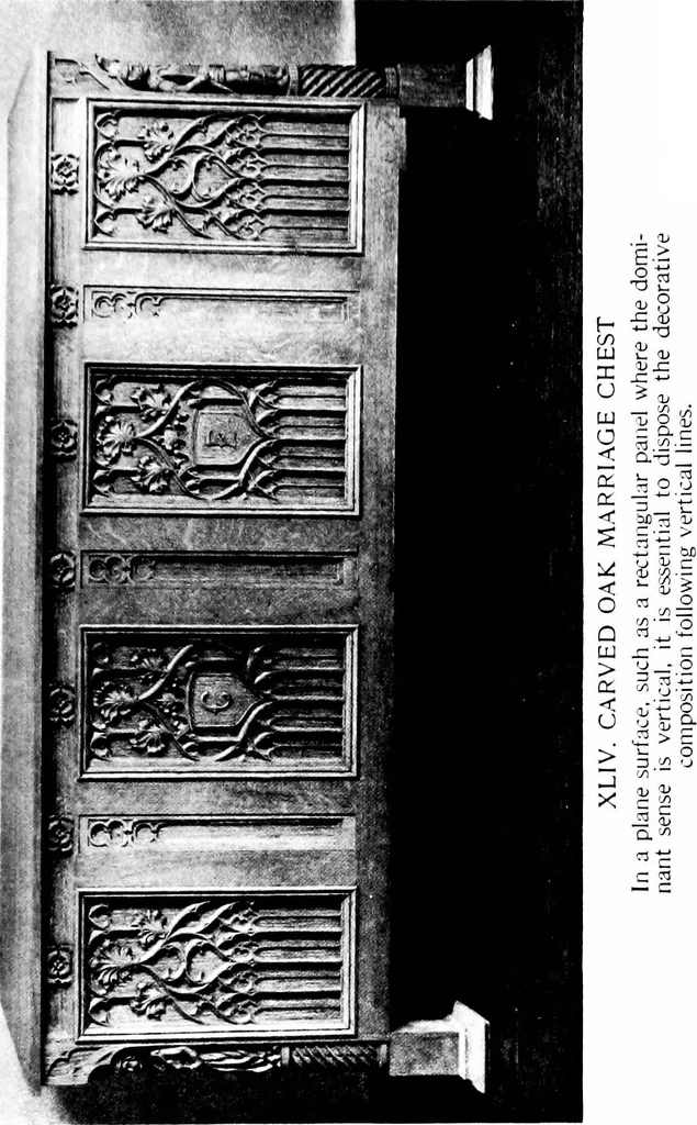 An illustration from Decorative elements in architecture; random observations on the eternal fitness of things from a decorative point of view, 1917, leaf 164