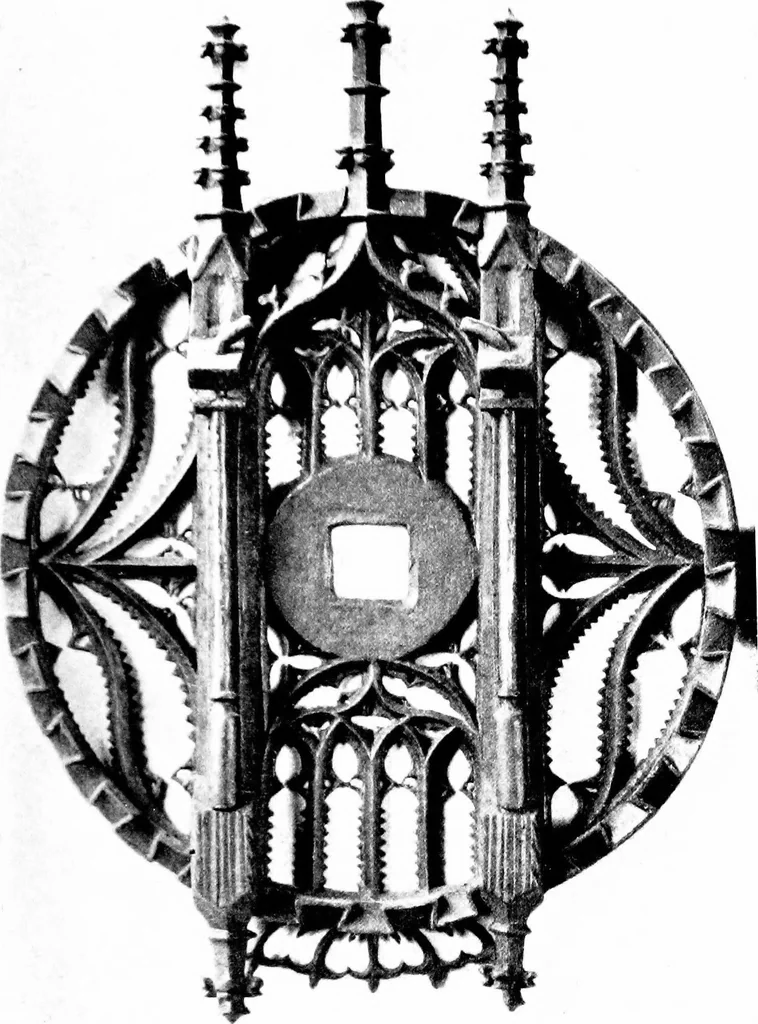 An illustration from Decorative elements in architecture; random observations on the eternal fitness of things from a decorative point of view, 1917, leaf 336
