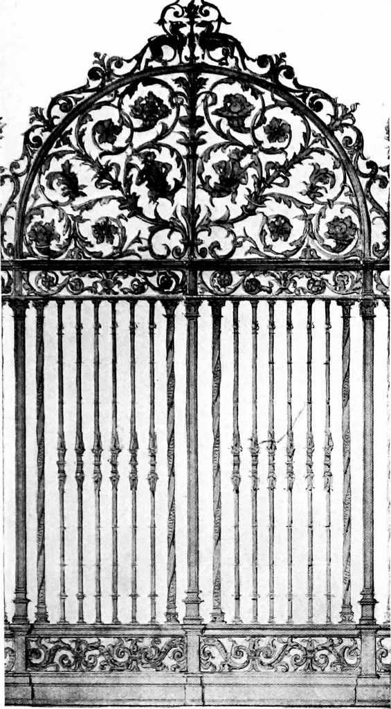 An illustration from Decorative elements in architecture; random observations on the eternal fitness of things from a decorative point of view, 1917, leaf 340