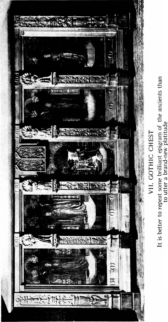 An illustration from Decorative elements in architecture; random observations on the eternal fitness of things from a decorative point of view, 1917, leaf 48