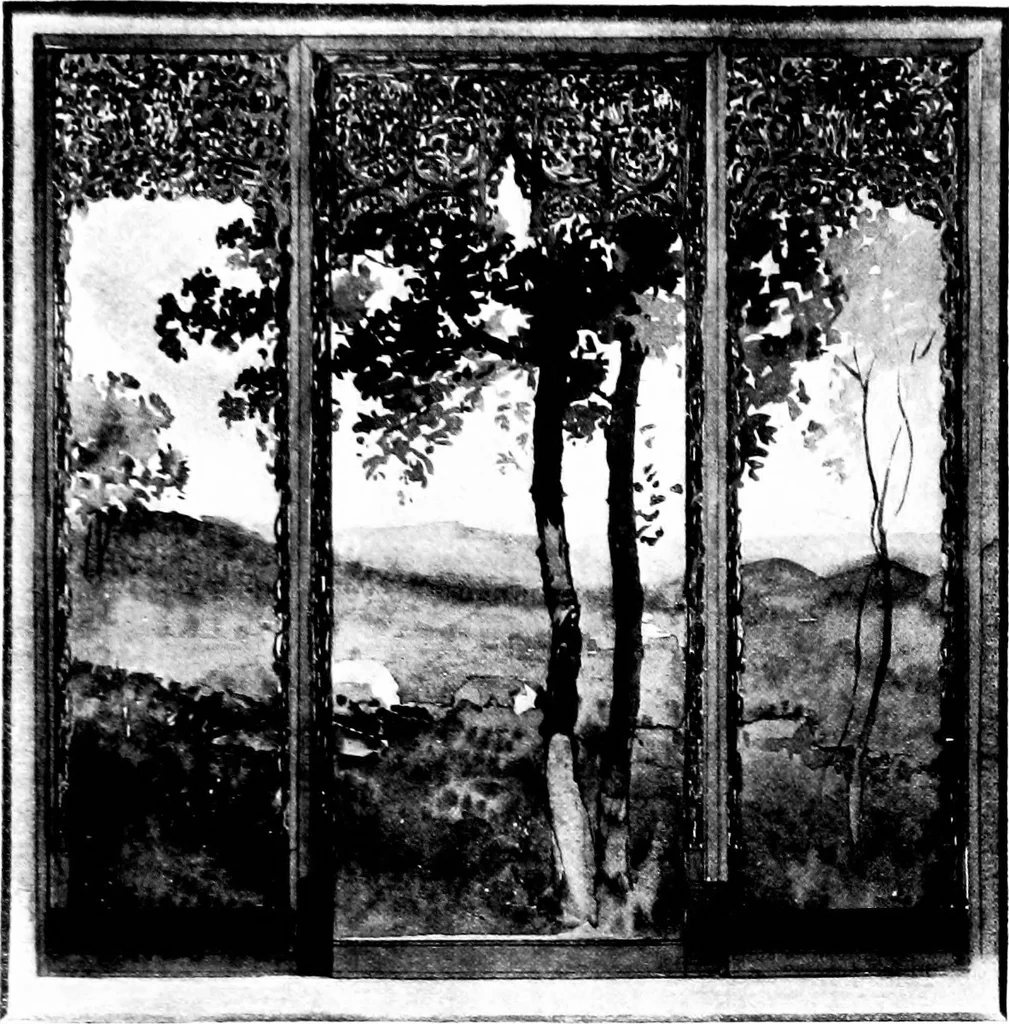 An illustration from Decorative elements in architecture; random observations on the eternal fitness of things from a decorative point of view, 1917, leaf 56