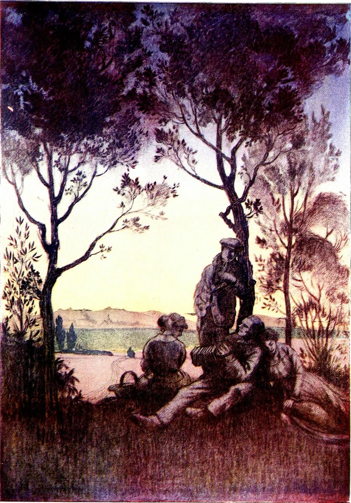 An illustration from The graphic arts of Great Britain; drawing, line-engraving, etching, mezzotint, aquatint, lithography, woodengraving, colour-printing, 1917, leaf 158