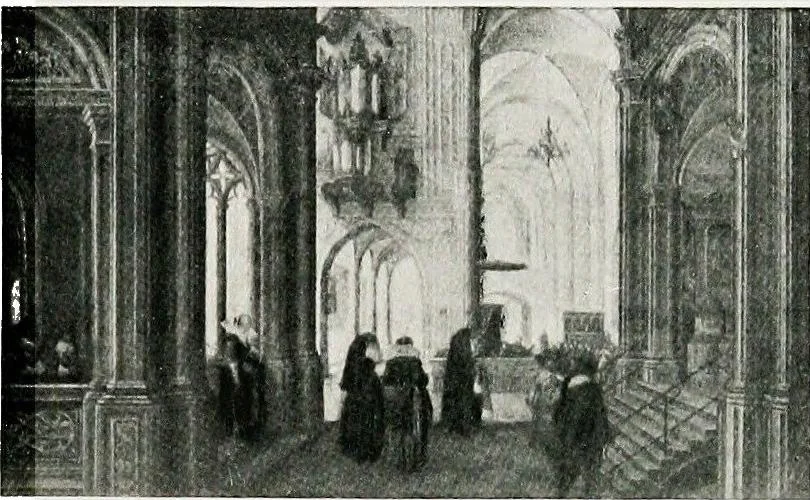 An illustration from A descriptive catalogue of the pictures in the Fitzwilliam museum, comp. largely from materials supplied by Sidney Colvin .., 1902, leaf 100