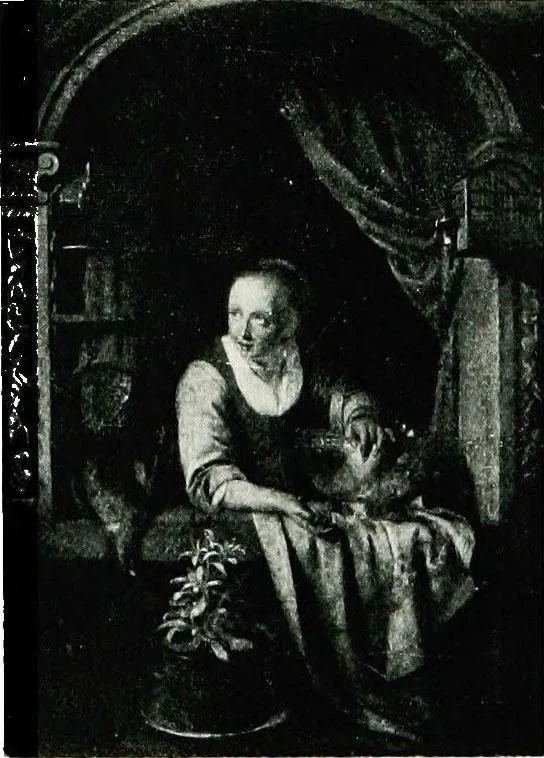 An illustration from A descriptive catalogue of the pictures in the Fitzwilliam museum, comp. largely from materials supplied by Sidney Colvin .., 1902, leaf 100