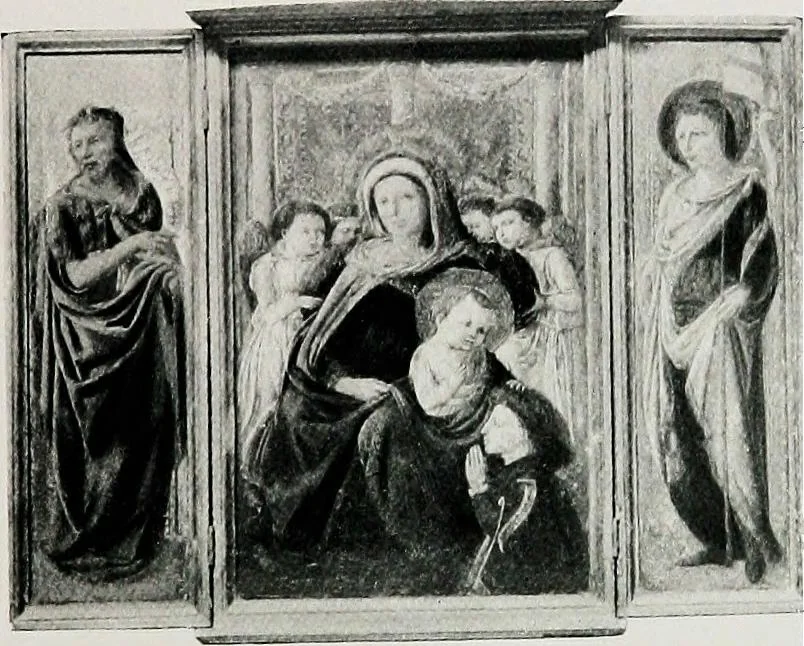 An illustration from A descriptive catalogue of the pictures in the Fitzwilliam museum, comp. largely from materials supplied by Sidney Colvin .., 1902, leaf 204
