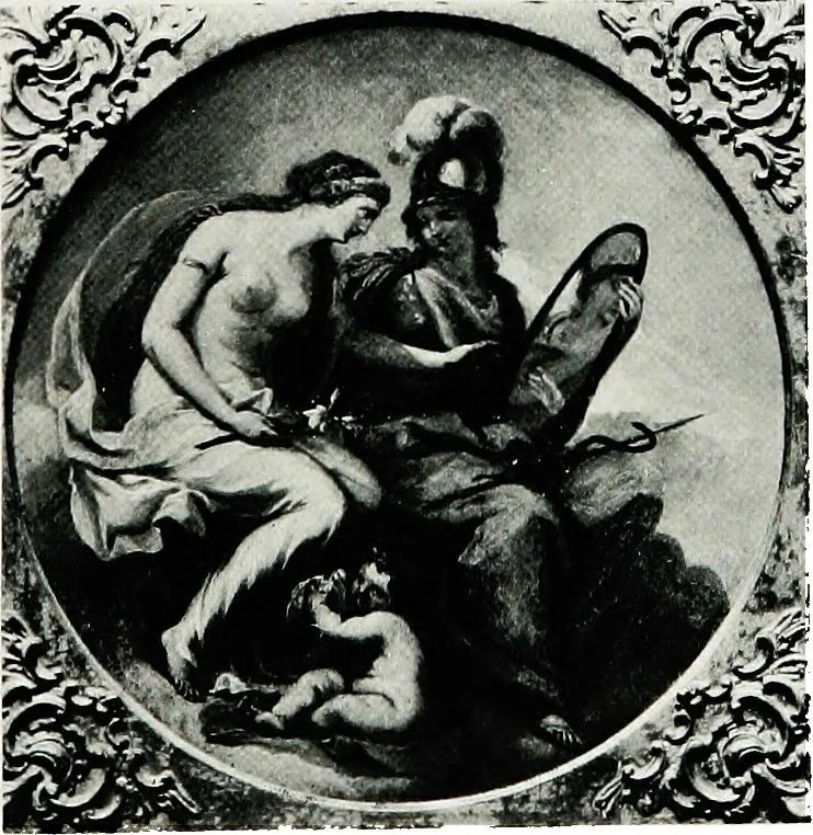 An illustration from A descriptive catalogue of the pictures in the Fitzwilliam museum, comp. largely from materials supplied by Sidney Colvin .., 1902, leaf 32