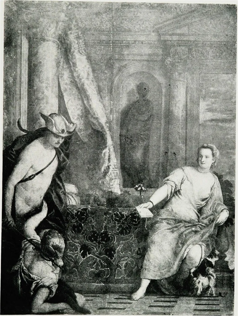 An illustration from A descriptive catalogue of the pictures in the Fitzwilliam museum, comp. largely from materials supplied by Sidney Colvin .., 1902, leaf 74