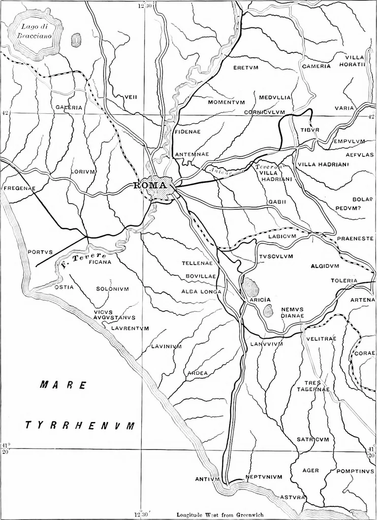 An illustration from Wanderings in the Roman campagna, 1909, leaf 11