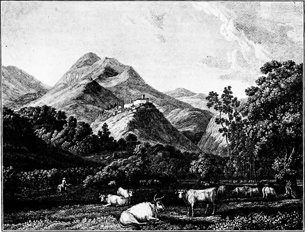 An illustration from Wanderings in the Roman campagna, 1909, leaf 152