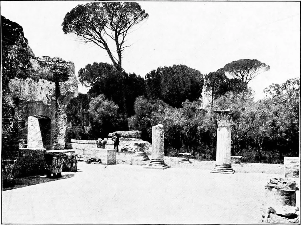 An illustration from Wanderings in the Roman campagna, 1909, leaf 182