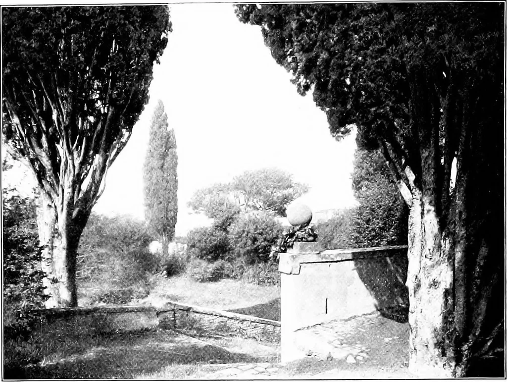 An illustration from Wanderings in the Roman campagna, 1909, leaf 345