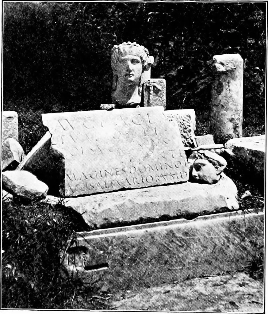 An illustration from Wanderings in the Roman campagna, 1909, leaf 355