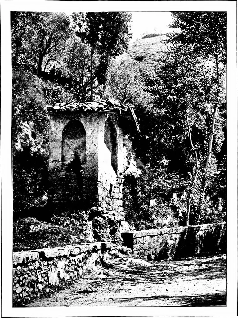 An illustration from Wanderings in the Roman campagna, 1909, leaf 92