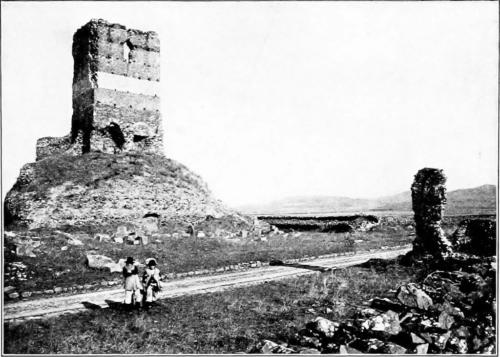An illustration from Wanderings in the Roman campagna, 1909, leaf 96