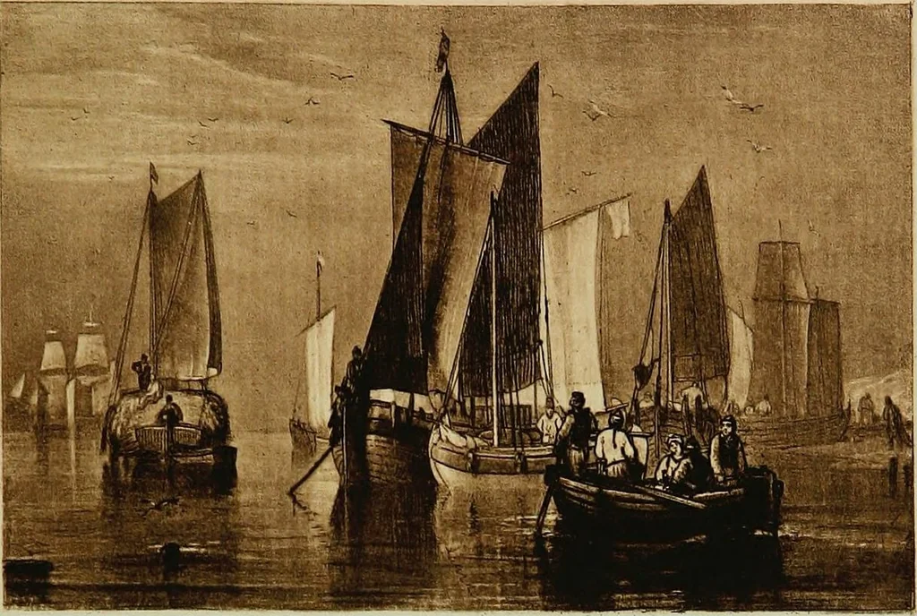 An illustration from A catalogue of the collection of prints from the Liber studiorum of Joseph Mallord William Turner, formed by the late Francis Bullard, of Boston, Massachusetts, and bequeathed by him to the Museum of fine arts in Boston, 1916, leaf 106