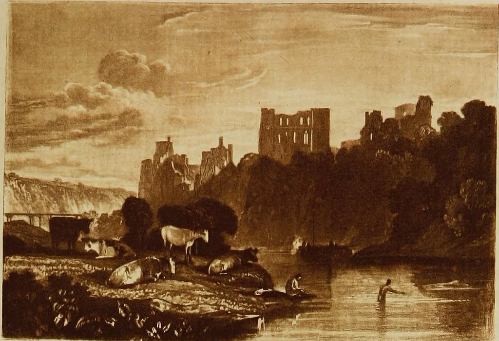 An illustration from A catalogue of the collection of prints from the Liber studiorum of Joseph Mallord William Turner, formed by the late Francis Bullard, of Boston, Massachusetts, and bequeathed by him to the Museum of fine arts in Boston, 1916, leaf 114