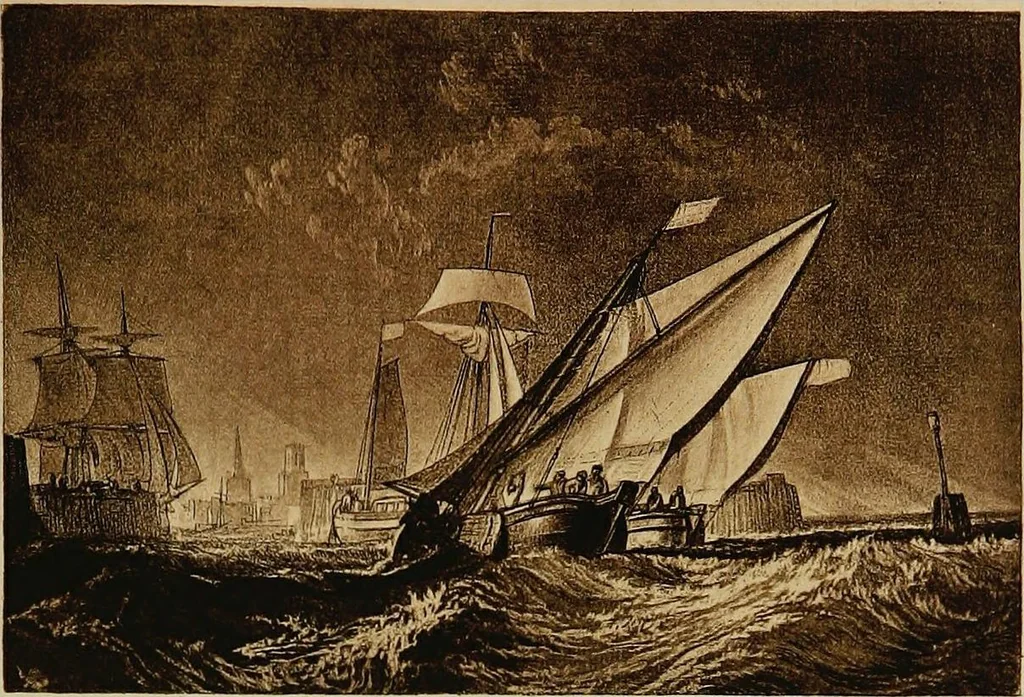 An illustration from A catalogue of the collection of prints from the Liber studiorum of Joseph Mallord William Turner, formed by the late Francis Bullard, of Boston, Massachusetts, and bequeathed by him to the Museum of fine arts in Boston, 1916, leaf 130
