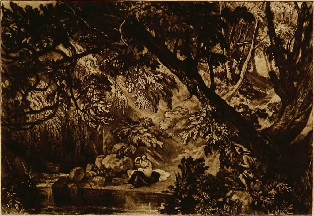 An illustration from A catalogue of the collection of prints from the Liber studiorum of Joseph Mallord William Turner, formed by the late Francis Bullard, of Boston, Massachusetts, and bequeathed by him to the Museum of fine arts in Boston, 1916, leaf 152
