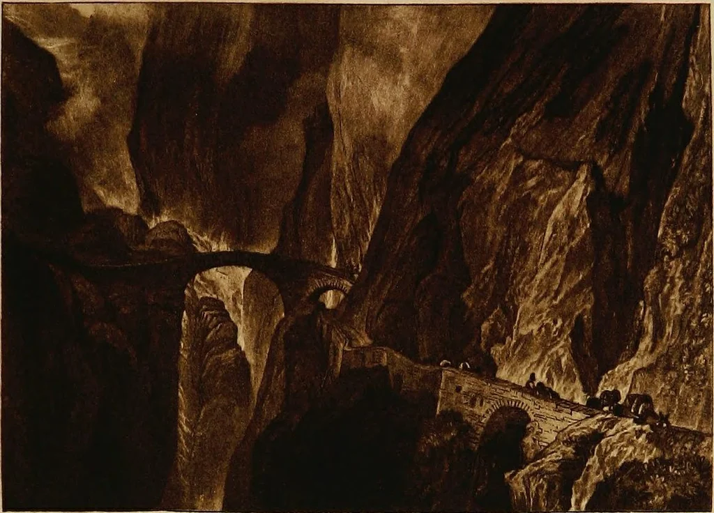 An illustration from A catalogue of the collection of prints from the Liber studiorum of Joseph Mallord William Turner, formed by the late Francis Bullard, of Boston, Massachusetts, and bequeathed by him to the Museum of fine arts in Boston, 1916, leaf 178