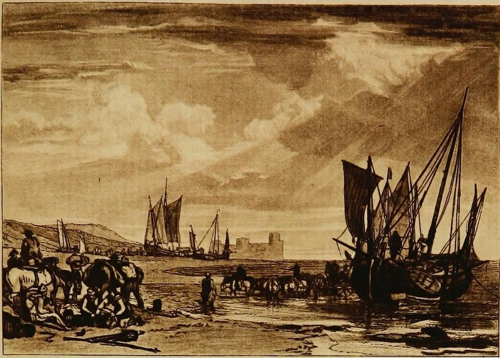 An illustration from A catalogue of the collection of prints from the Liber studiorum of Joseph Mallord William Turner, formed by the late Francis Bullard, of Boston, Massachusetts, and bequeathed by him to the Museum of fine arts in Boston, 1916, leaf 22