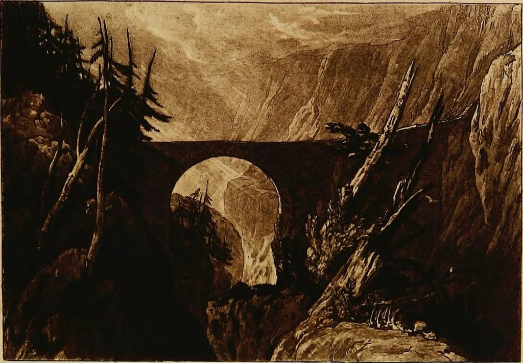 An illustration from A catalogue of the collection of prints from the Liber studiorum of Joseph Mallord William Turner, formed by the late Francis Bullard, of Boston, Massachusetts, and bequeathed by him to the Museum of fine arts in Boston, 1916, leaf 54