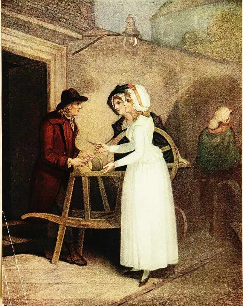 An illustration from Old English colour prints;, 1909, leaf 102
