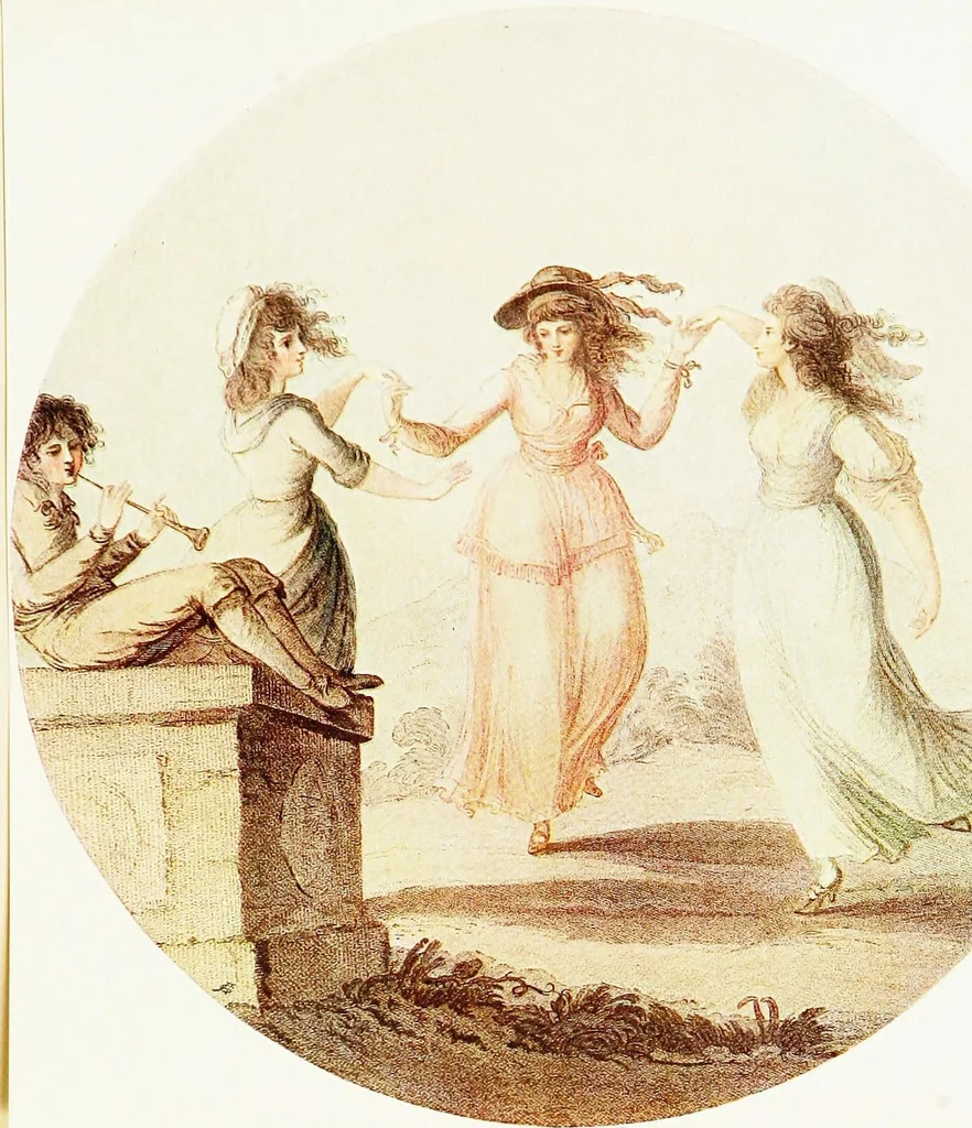 An illustration from Old English colour prints;, 1909, leaf 106