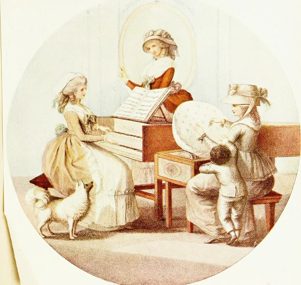 An illustration from Old English colour prints;, 1909, leaf 108