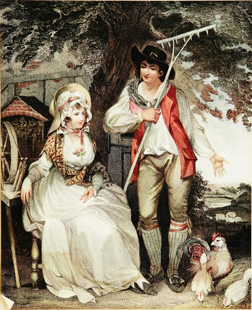 An illustration from Old English colour prints;, 1909, leaf 110