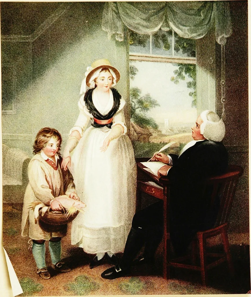 An illustration from Old English colour prints;, 1909, leaf 112