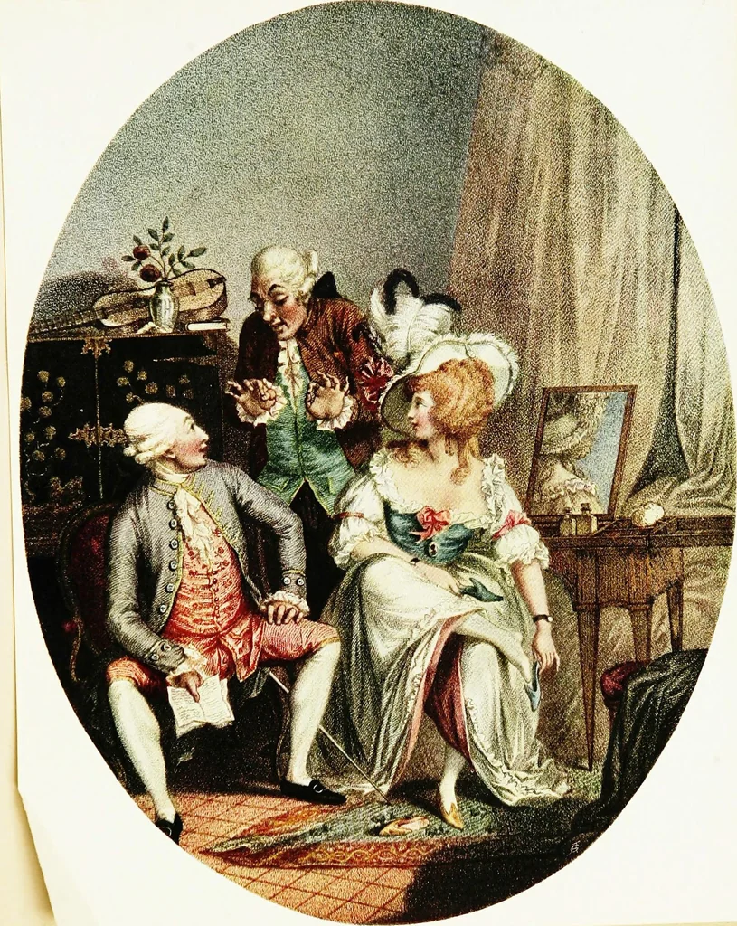 An illustration from Old English colour prints;, 1909, leaf 116