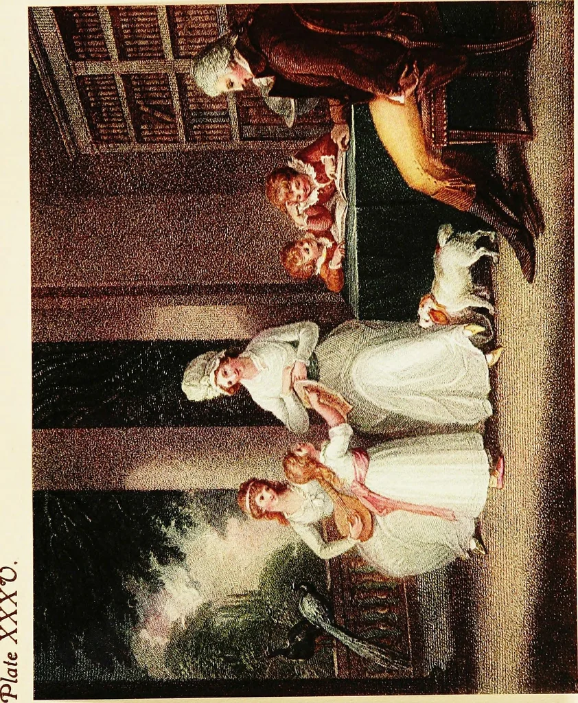 An illustration from Old English colour prints;, 1909, leaf 120