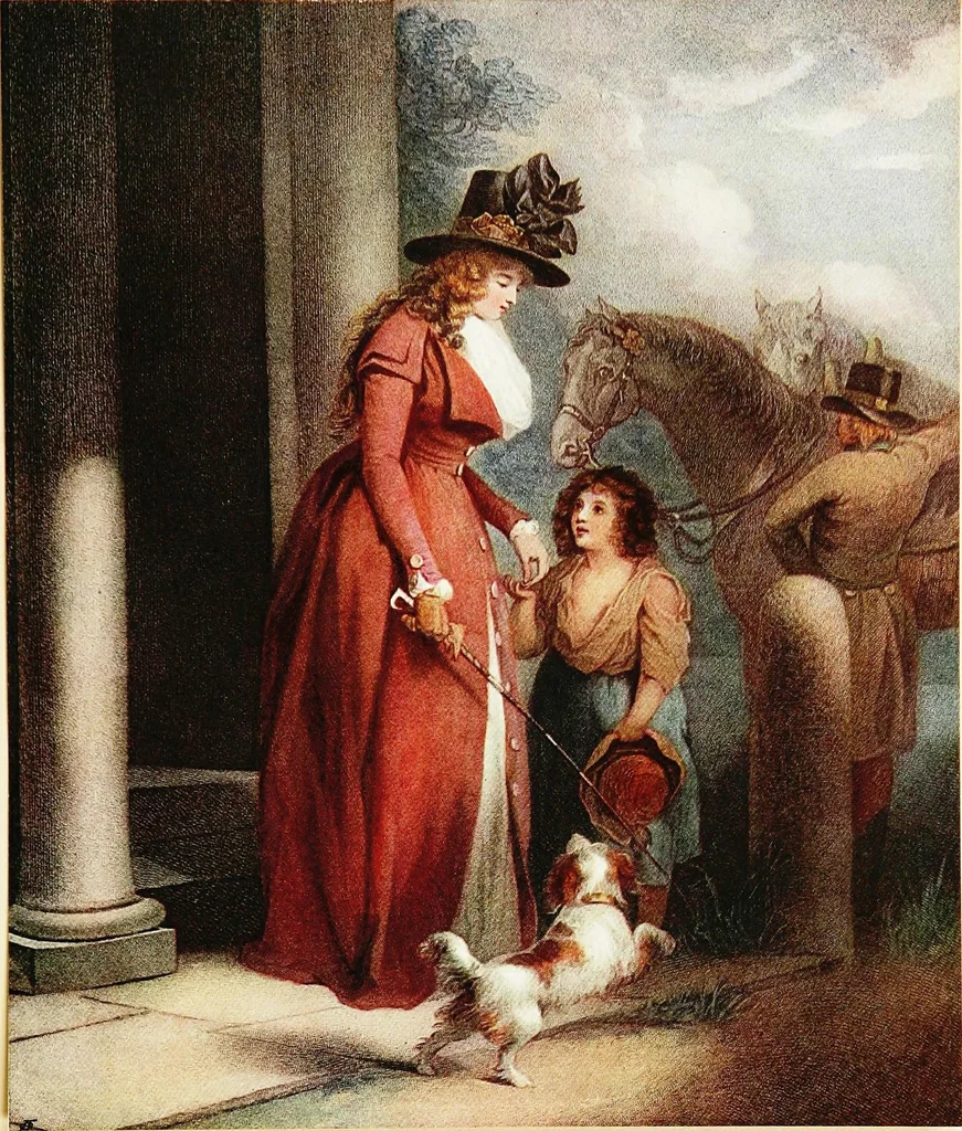 An illustration from Old English colour prints;, 1909, leaf 72