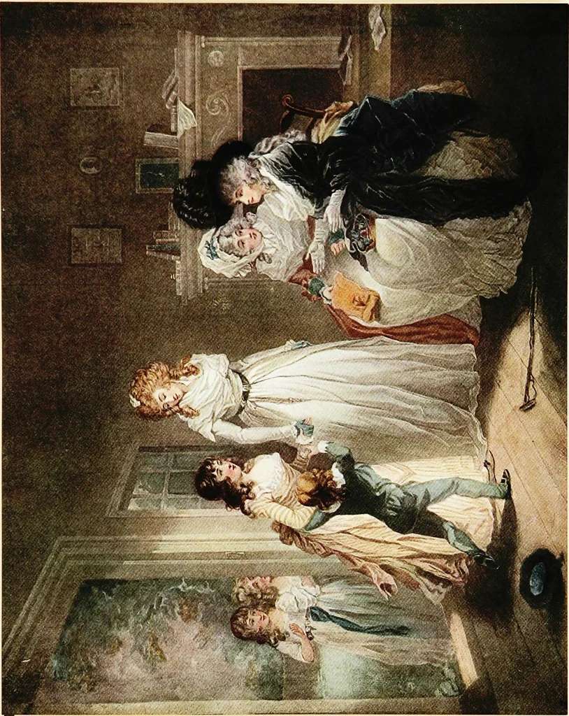 An illustration from Old English colour prints;, 1909, leaf 76
