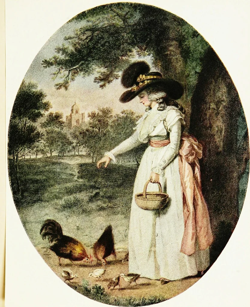An illustration from Old English colour prints;, 1909, leaf 84