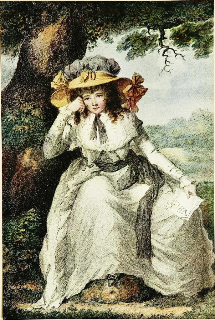 An illustration from Old English colour prints;, 1909, leaf 86