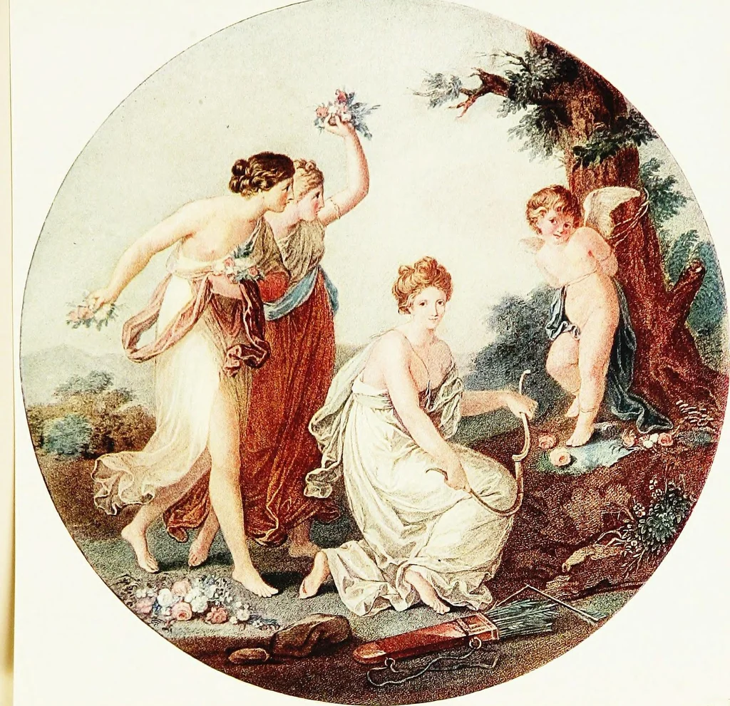 An illustration from Old English colour prints;, 1909, leaf 92