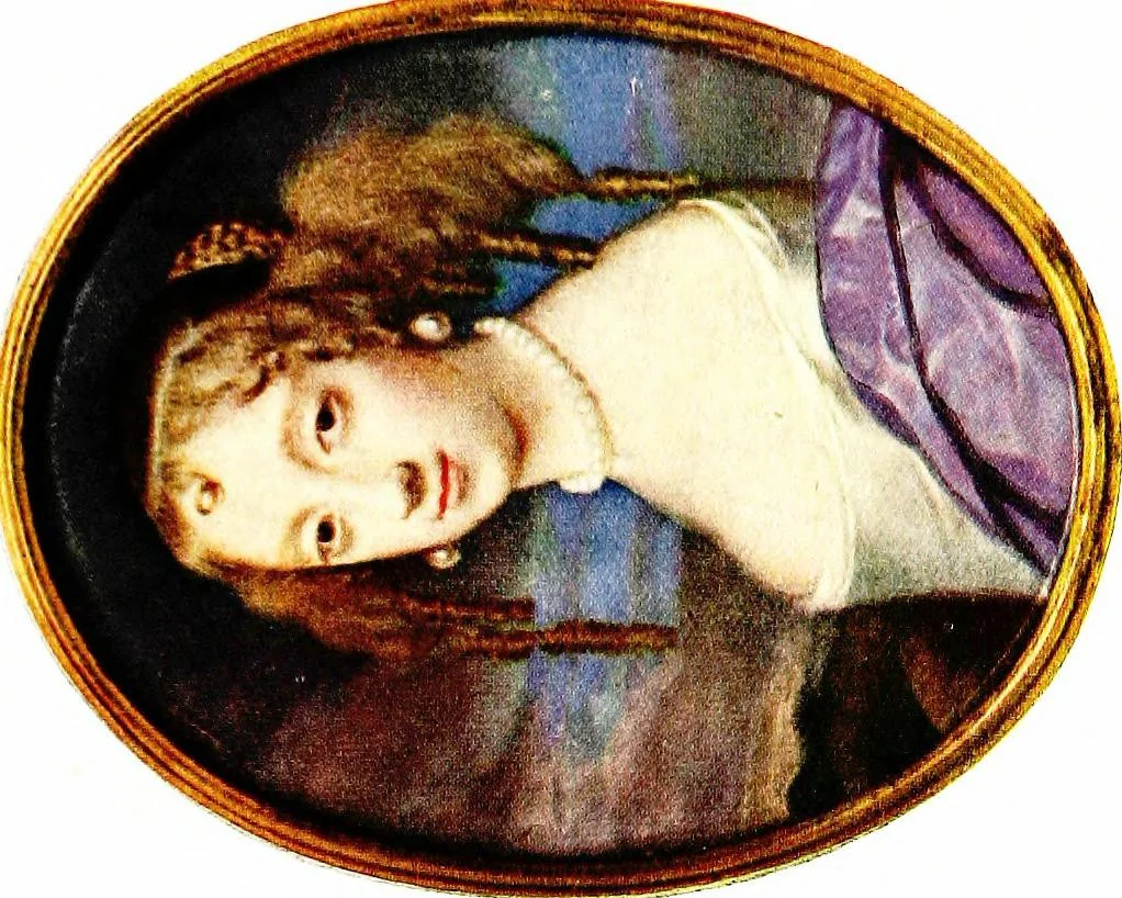 An illustration from Early English portrait miniatures in the collection of the Duke of Buccleuch;, 1917, leaf 104