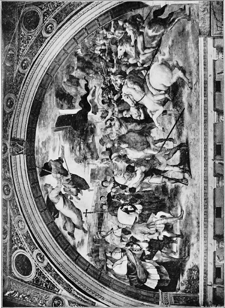 An illustration from Lives and legends of the great hermits and fathers of the church, with other contemporary saints, 1902, leaf 316